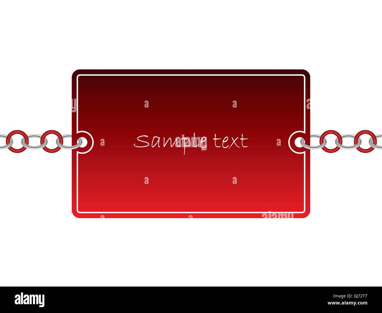 Chained card 4 Stock Vector