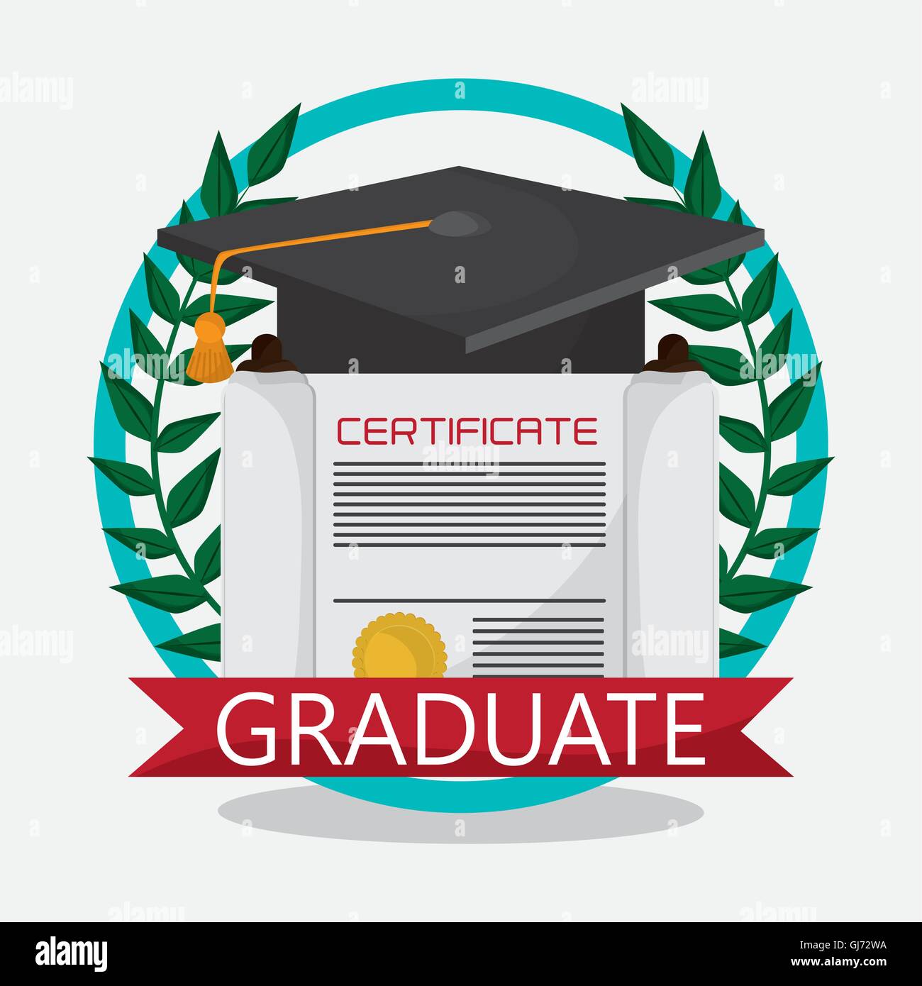 graduation cap diploma icon Stock Vector Image & Art - Alamy