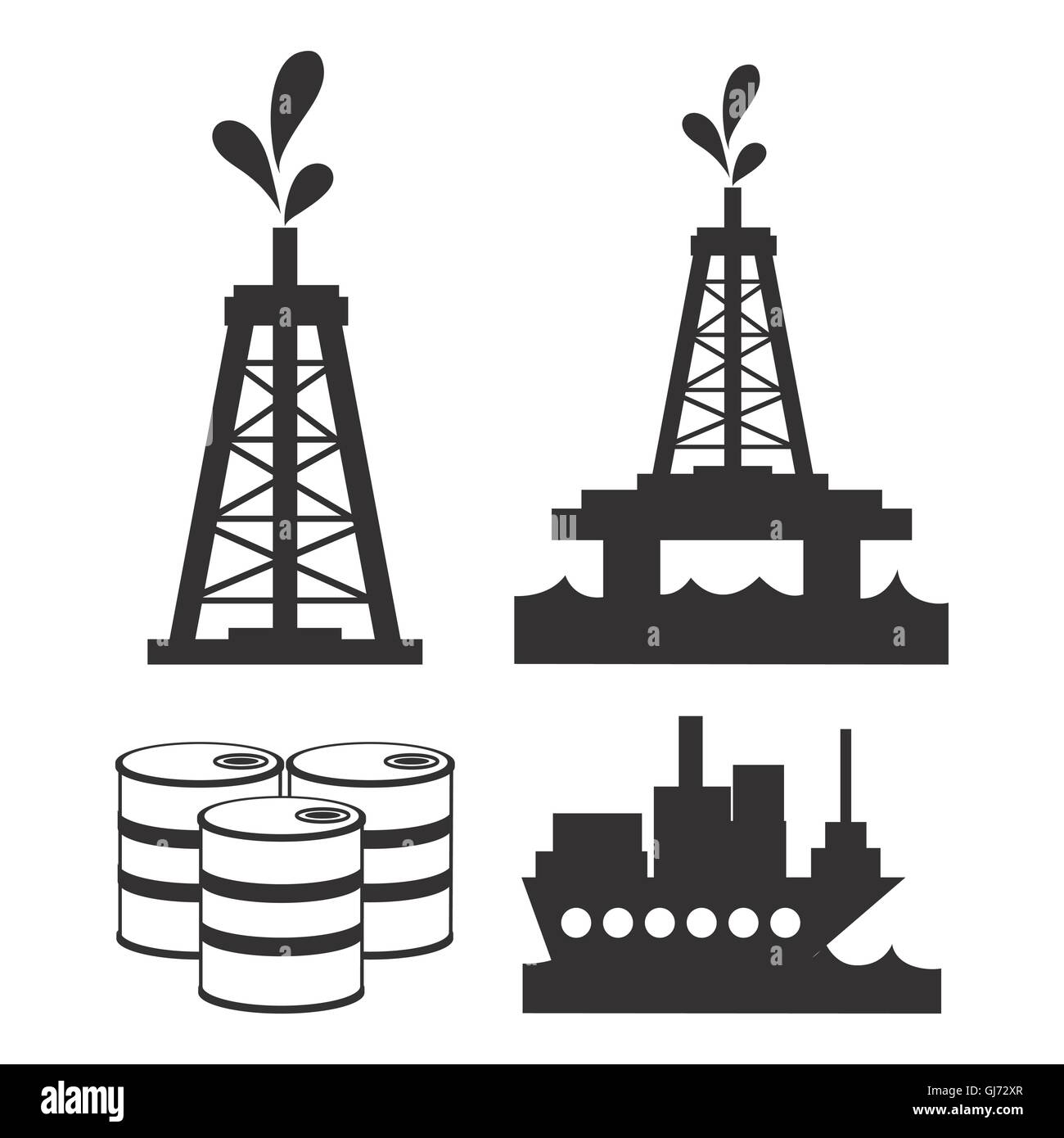 oil industry production petroleum icon Stock Vector Image & Art - Alamy