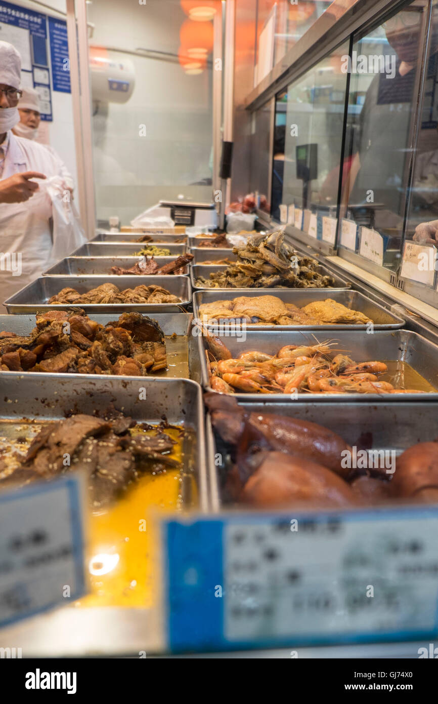 Chinese canteen kitchen Stock Photo Alamy
