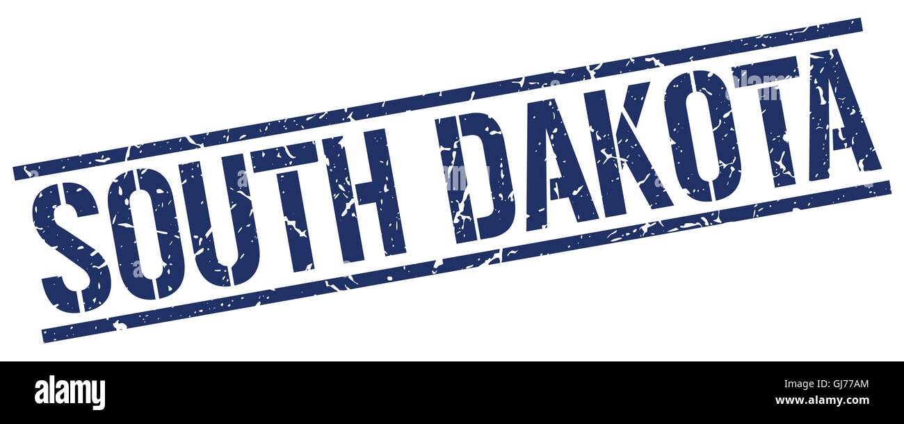 South Dakota blue square stamp Stock Vector Image & Art Alamy