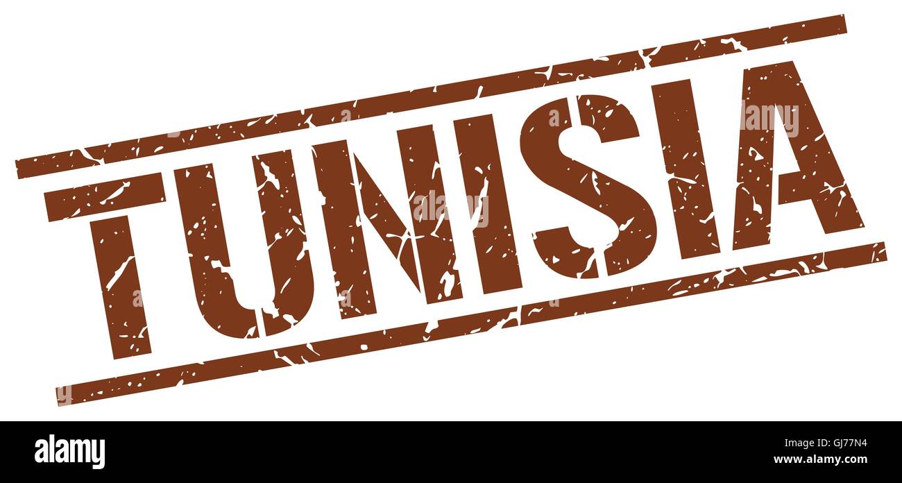 Tunisia brown square stamp Stock Vector Image & Art - Alamy