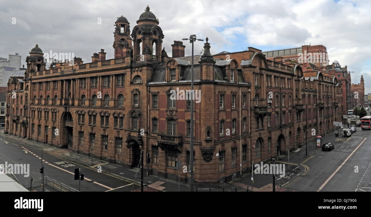 Panorama of 50 London Road Fire Station, Manchester, M1 2PH Stock Photo