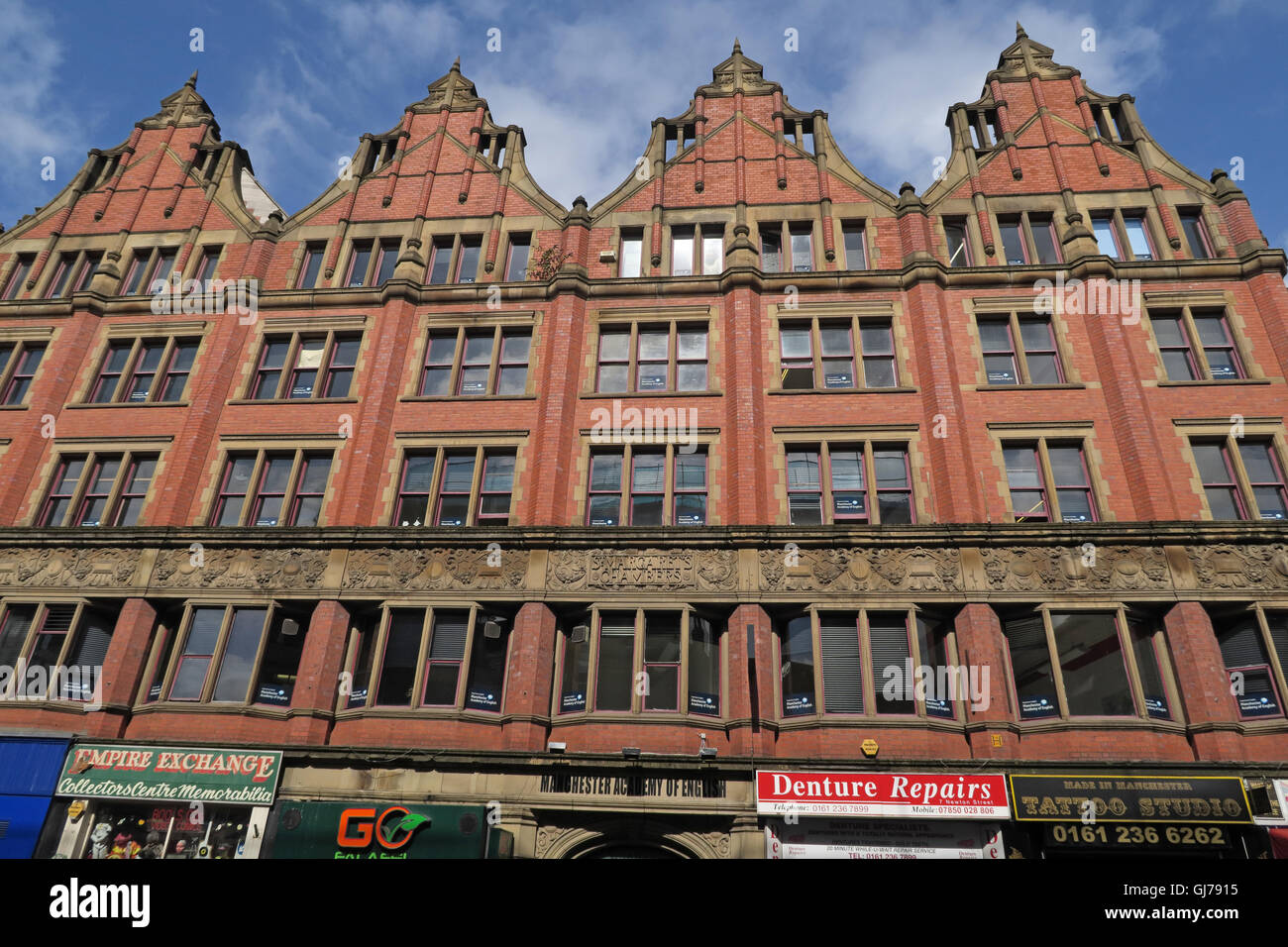 St Margarets Chambers, 1890, Shops with offices above Stock Photo