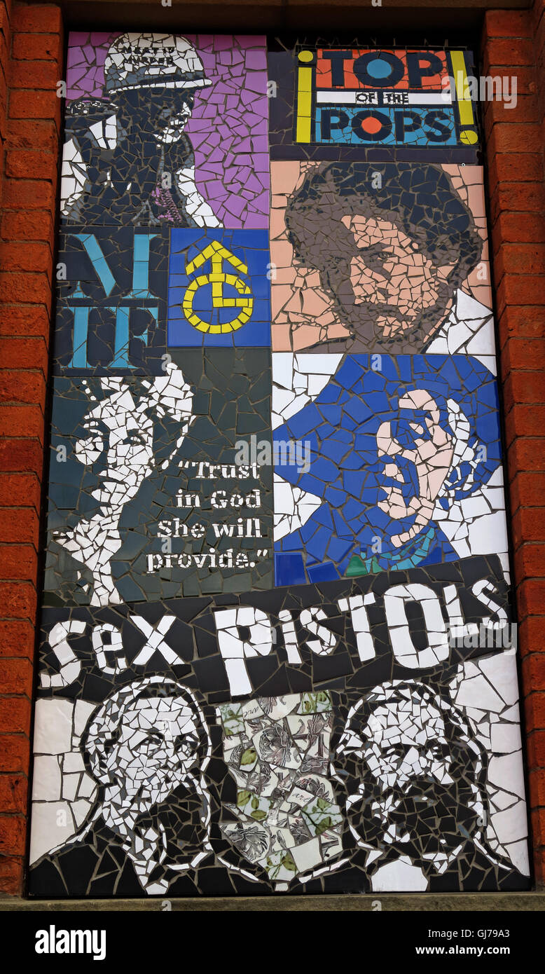 Afflecks Palace Manchester - Sex Pistols, Emily Pankhurst Stock Photo