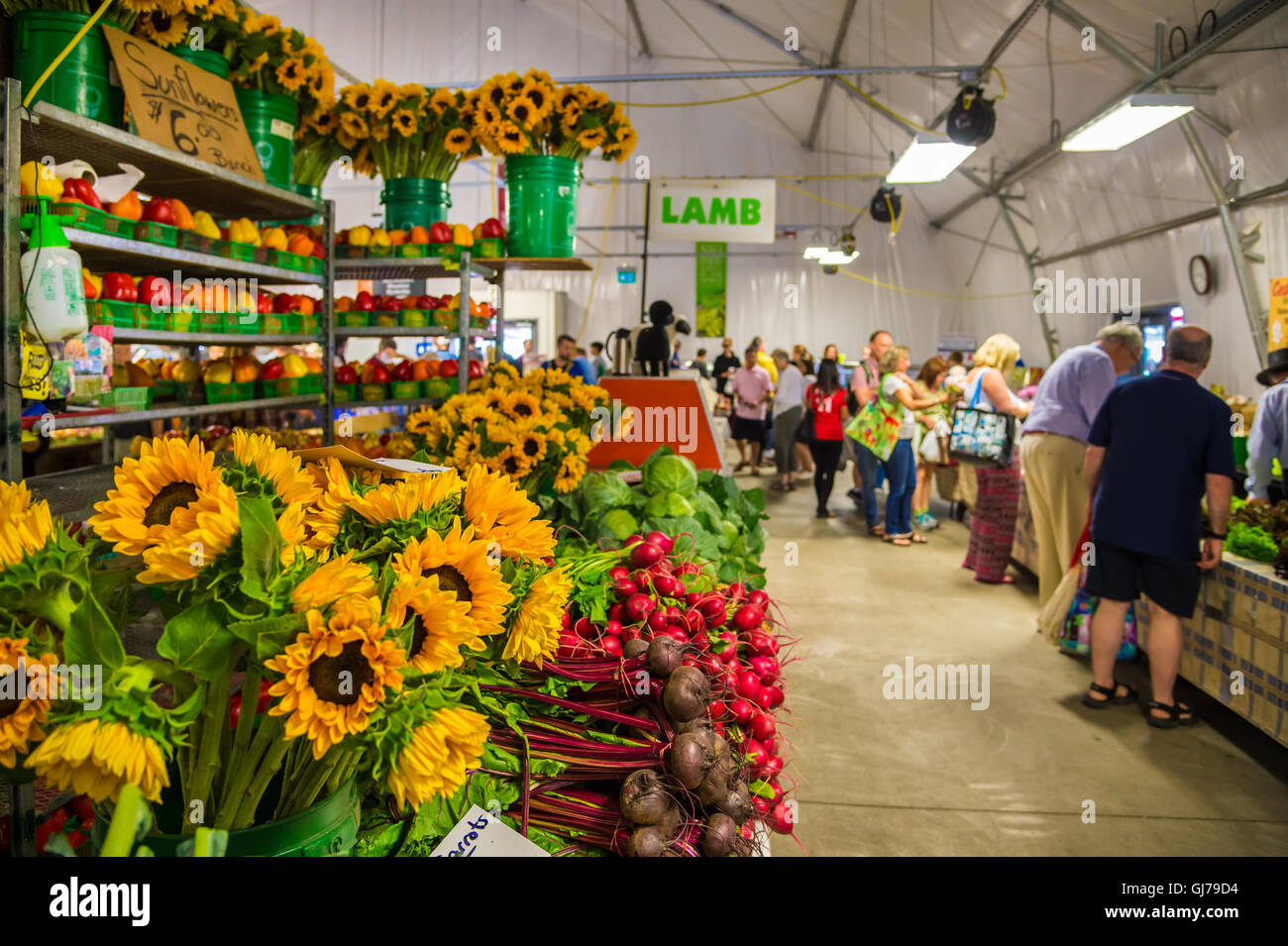 Toronto, CA - 2 July 2016: Inside St Lawrence Market, Toronto, Ontario, Canada Stock Photo