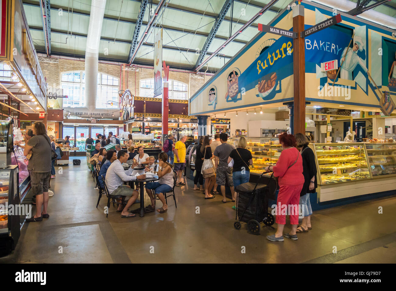 Toronto, CA - 2 July 2016: Inside St Lawrence Market, Toronto, Ontario, Canada Stock Photo