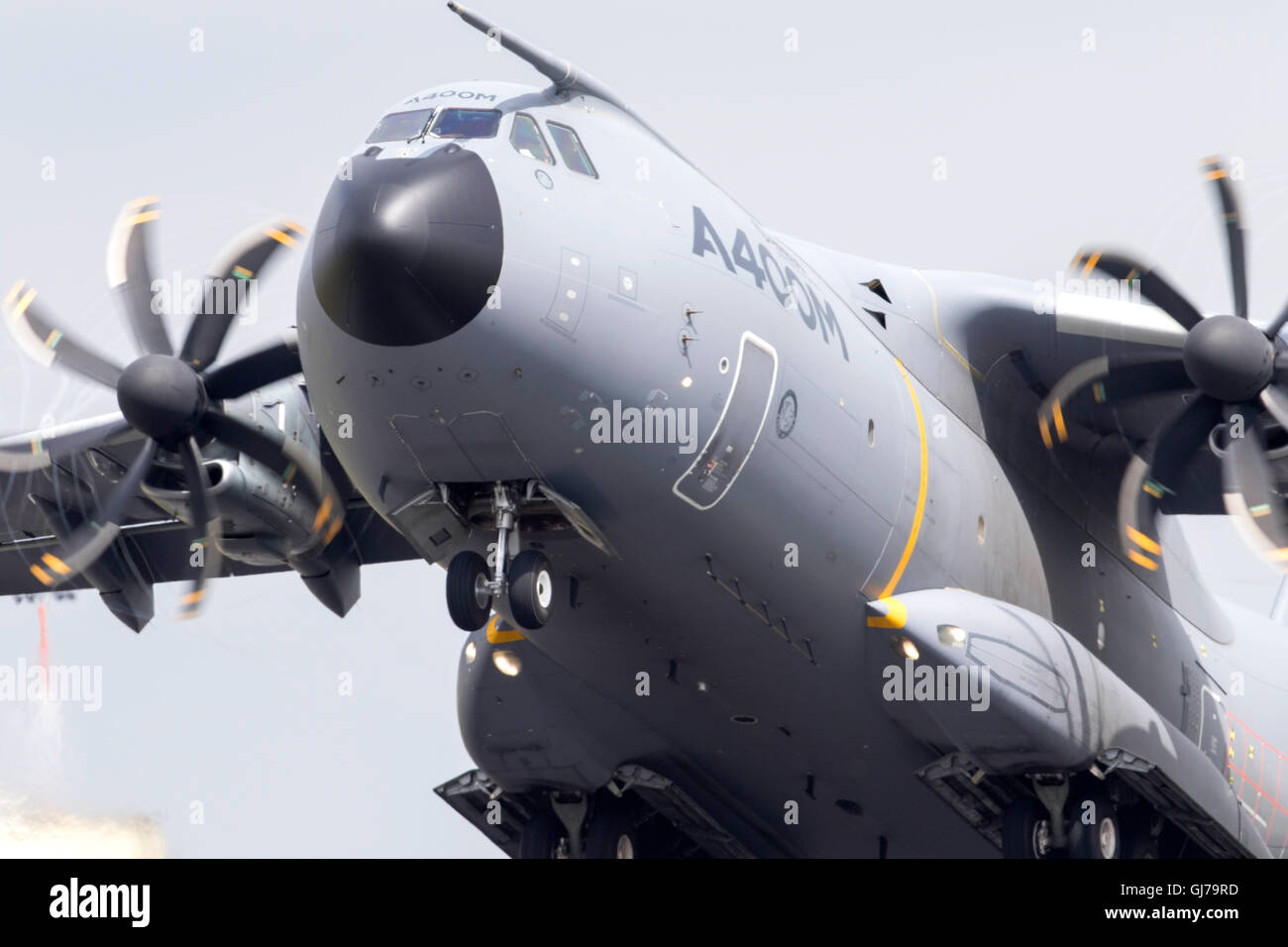 Airbus A400M military transport aircraft at RIAT Royal International Air Tattoo RAF Fairford July 2016 Stock Photo
