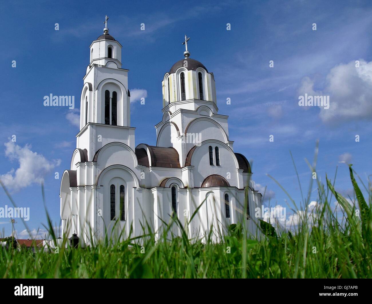 Serbian Orthodox church St. John the Theologian,Bac,Vojvodina,Serbia... Stock Photo