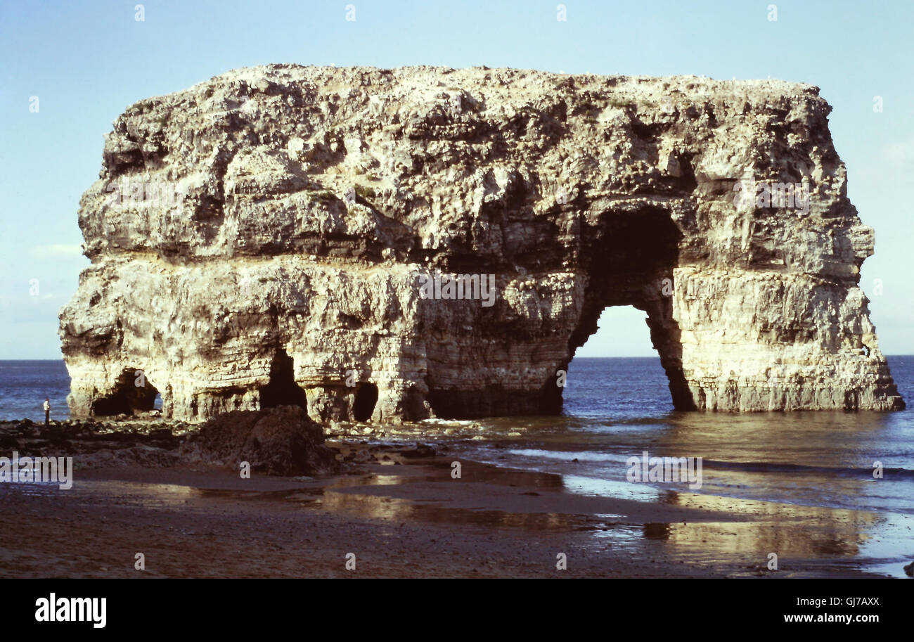 Marsden Rocks Stacks Large rock rising from calm hi-res stock photography and images - Alamy