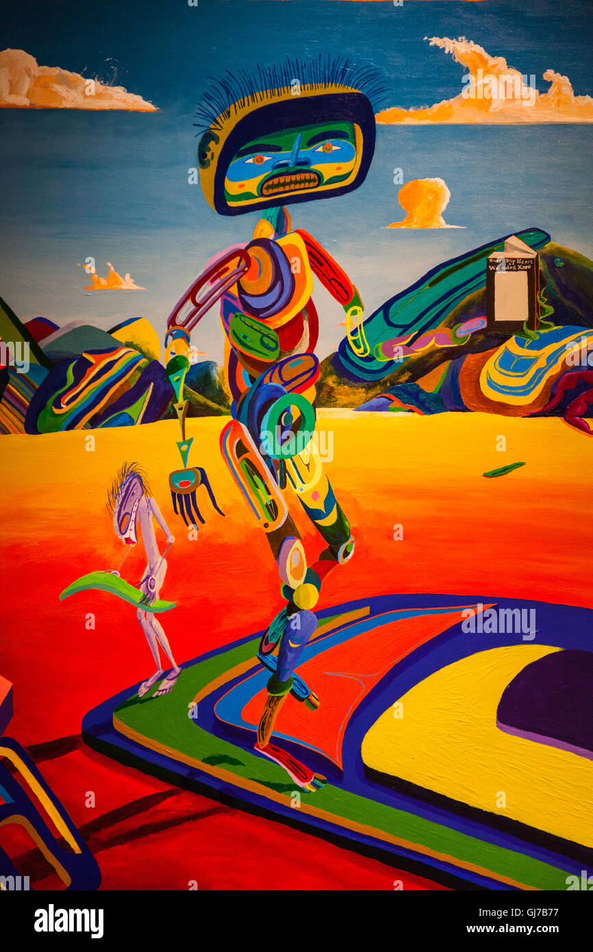 Abstract portion of artwork by Vancouver artist Lawrence Paul