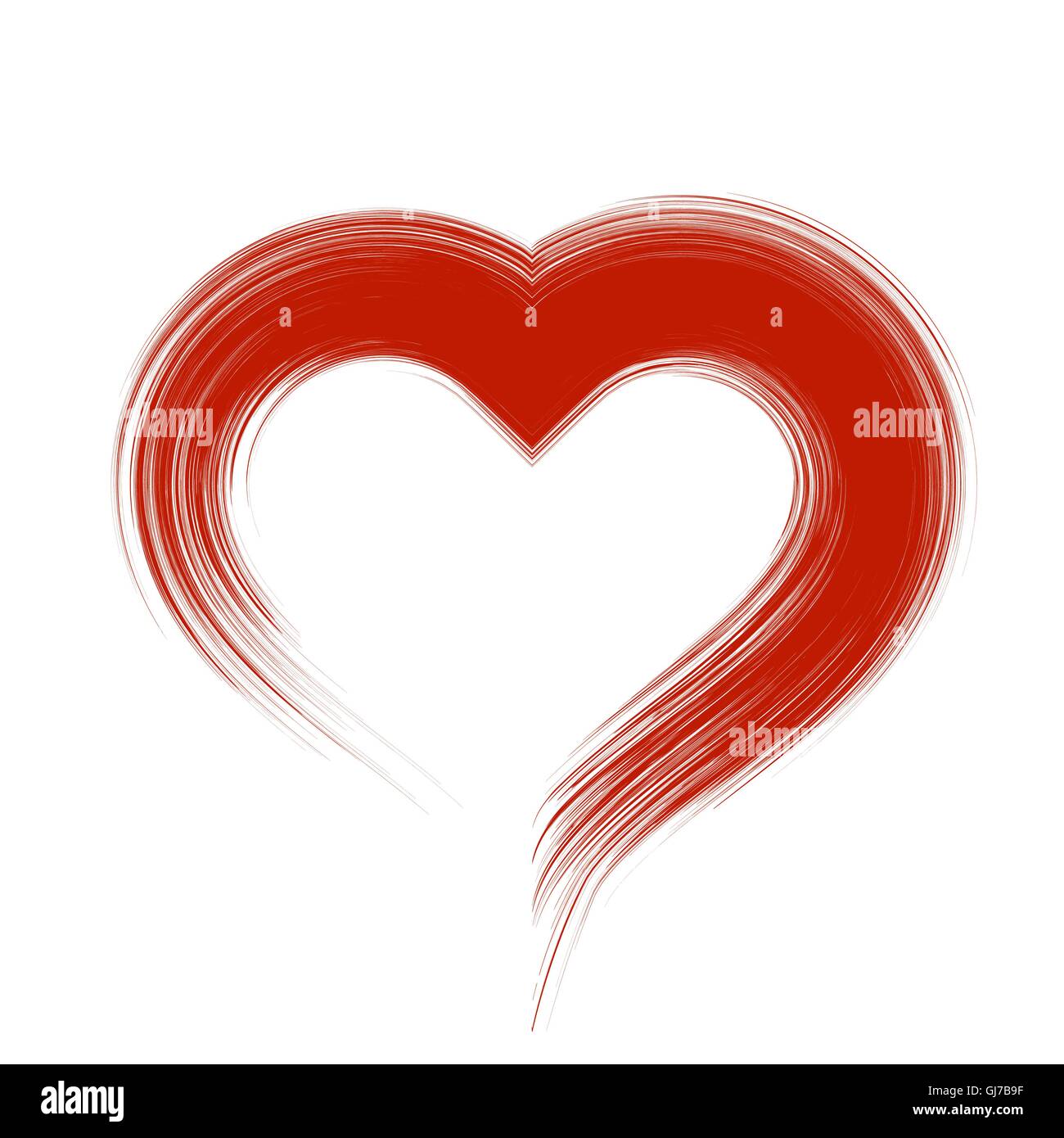 Grunge Red Heart Icon Isolated Stock Vector Image & Art - Alamy