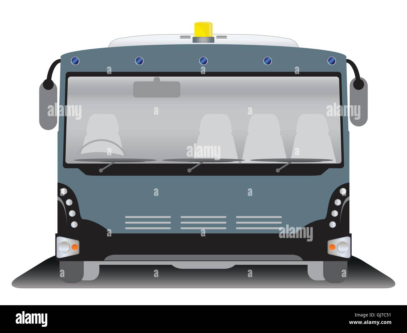 Front view of wide body Airport bus Stock Vector Image & Art - Alamy