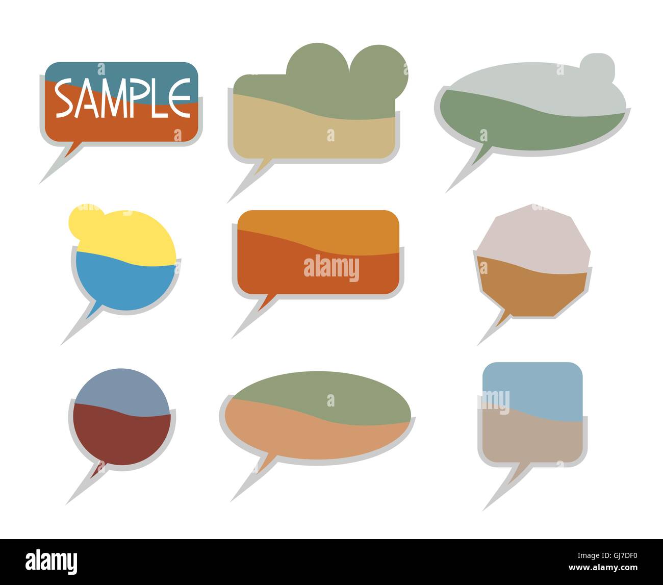 set of various bubbles for speech Stock Vector Image & Art - Alamy