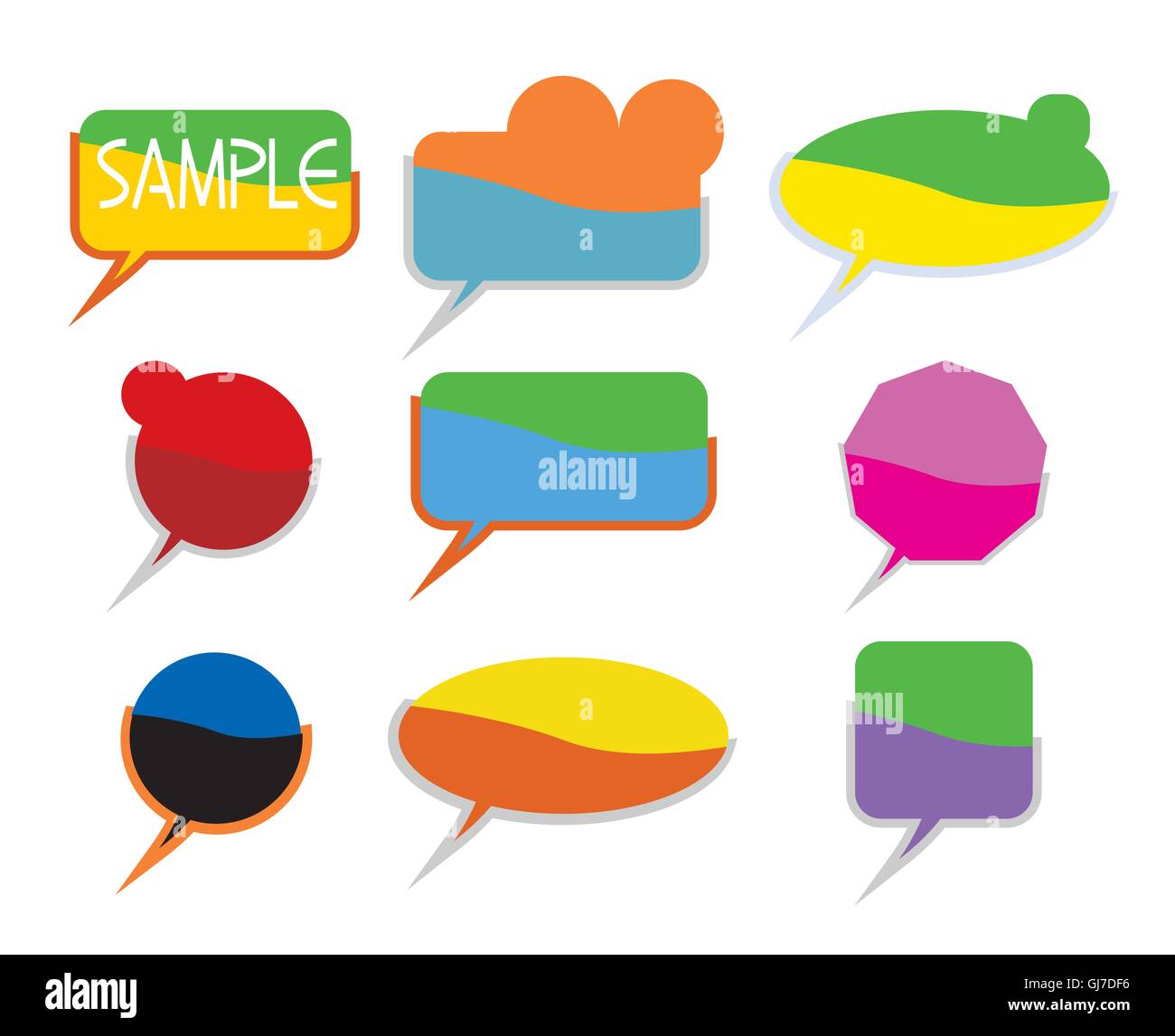 set of various bubbles for speech Stock Vector Image & Art - Alamy