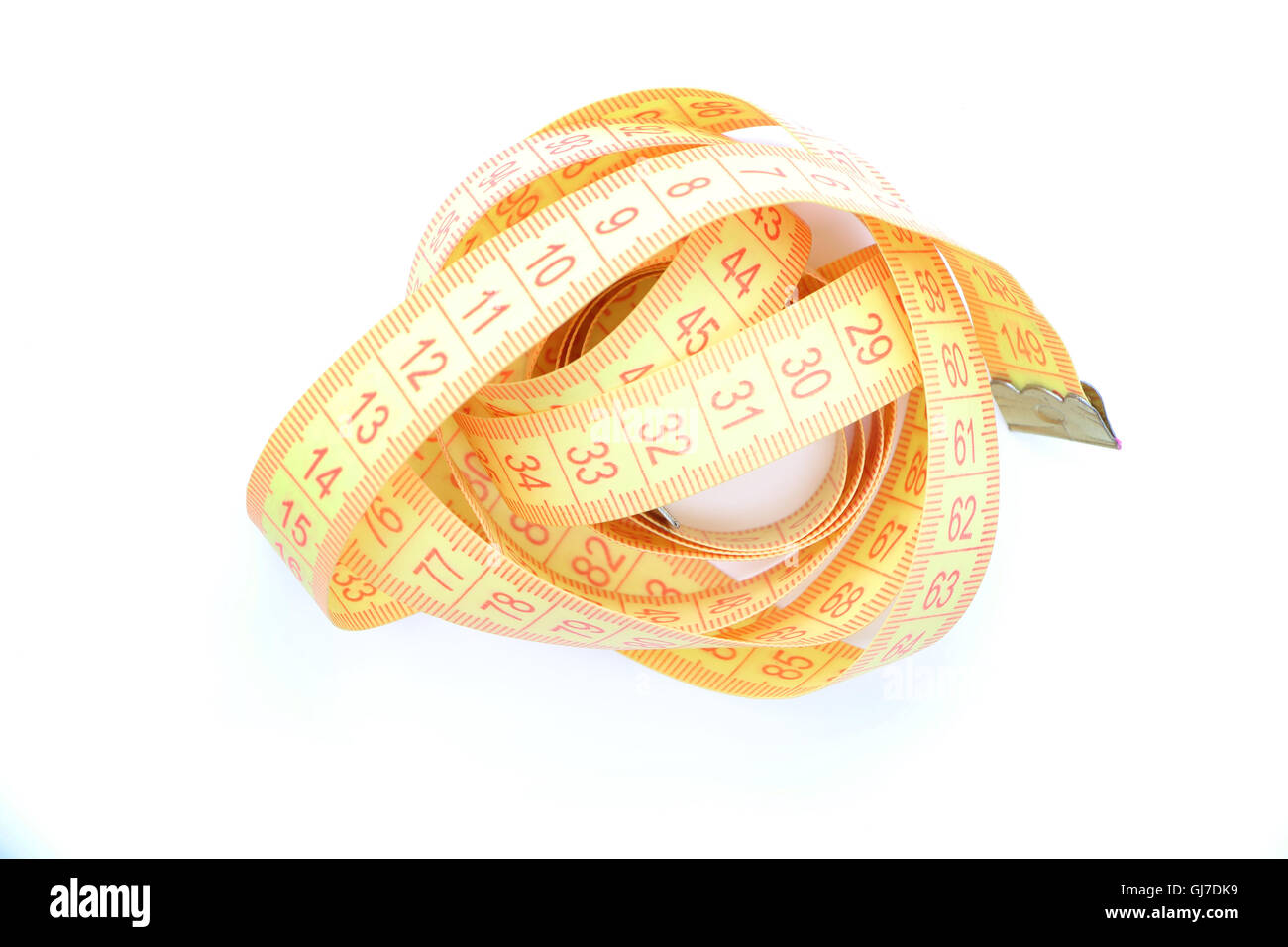 Part of an open centimeter tape-measure Stock Photo - Alamy