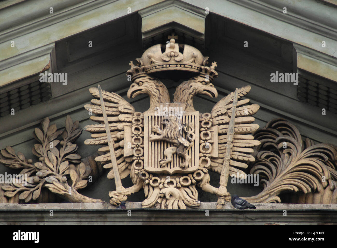 Double headed eagle coat of arms hires stock photography and images