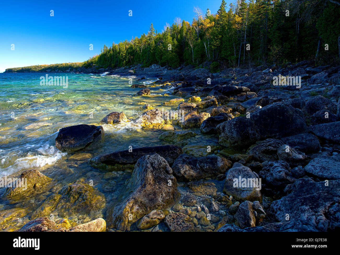 Little Cove Provincial Park Georgian Bay Tobermory ON Canada Stock Photo