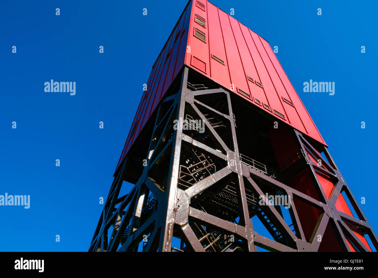 Drilling rig for geological prospecting Stock Photo
