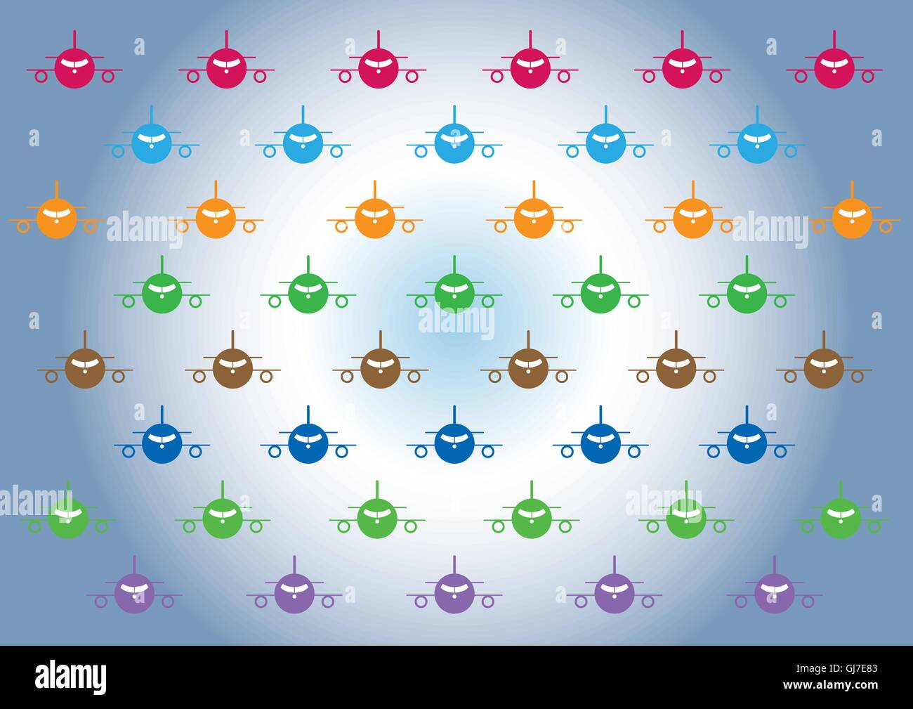 Commercial Airplane Pattern Stock Vector Image & Art - Alamy