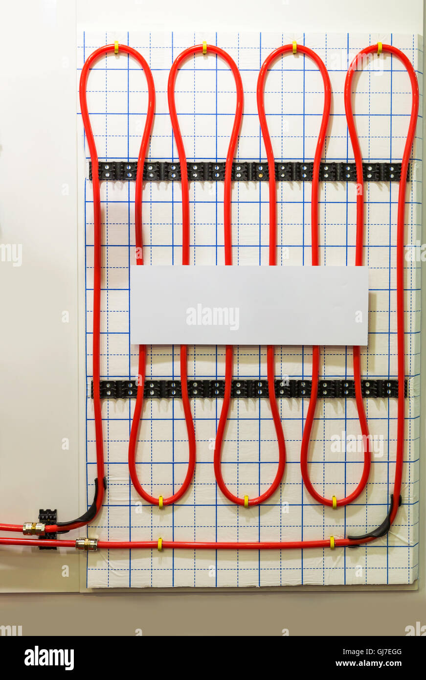 Heating floor system Stock Photo Alamy