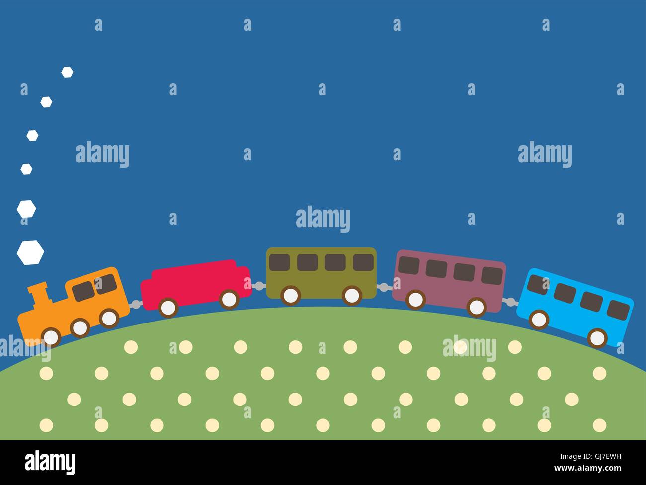 Vintage Steam Train pattern Stock Vector Image & Art - Alamy