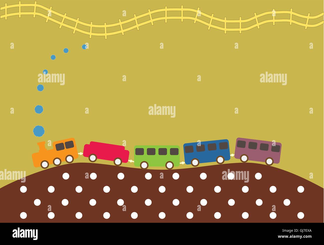 Vintage Steam Train pattern Stock Vector Image & Art - Alamy