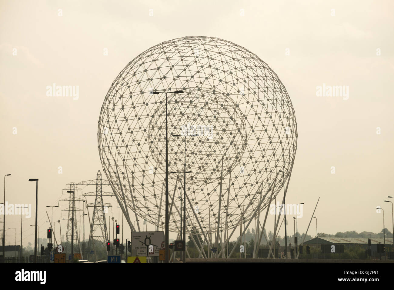 Rise sculpture, Belfast Stock Photo - Alamy