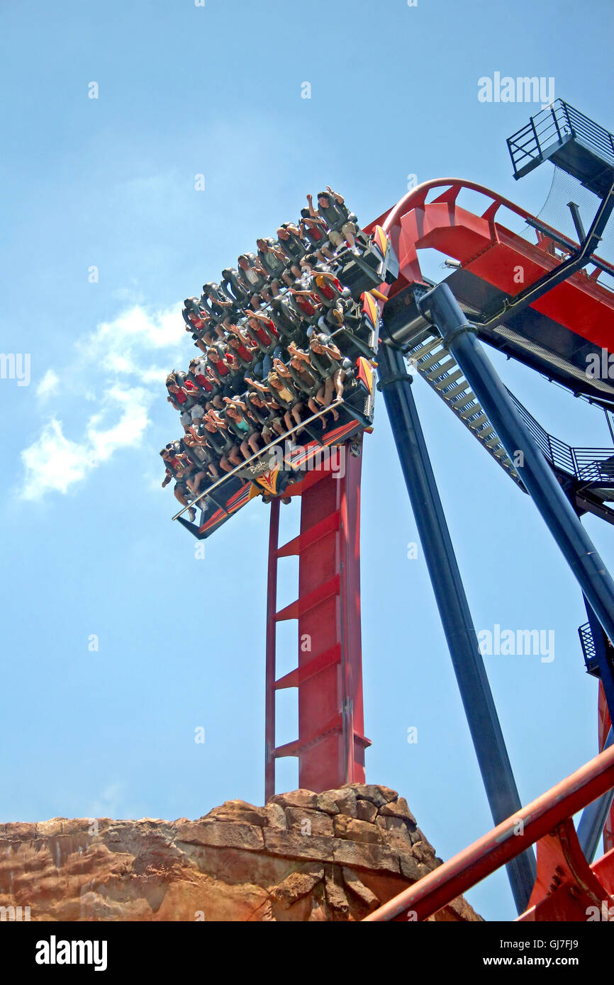 Busch gardens roller coaster hi-res stock photography and images