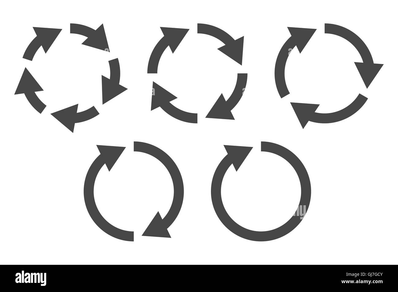 Circular arrows icon set Stock Vector Image & Art - Alamy