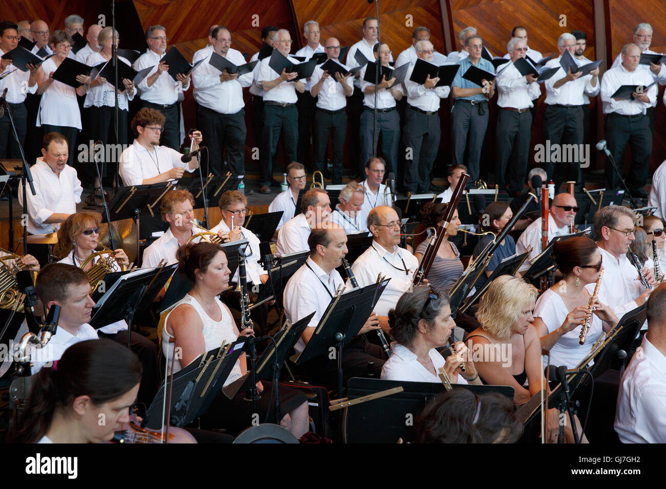 Boston Landmarks Orchestra concert at the Hatch Shell, Boston