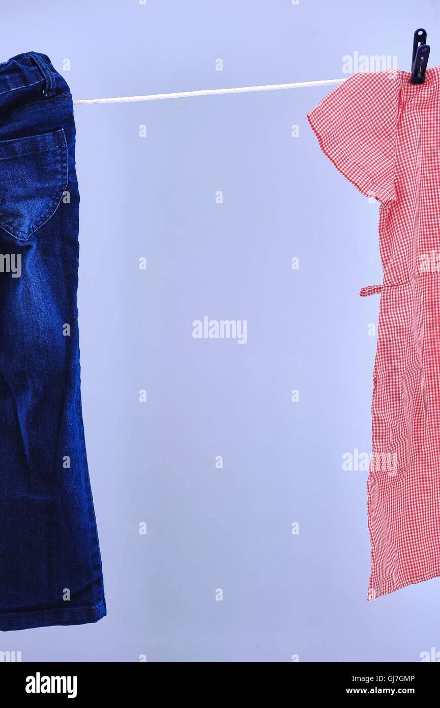 A studio photo of a clothes line Stock Photo Alamy