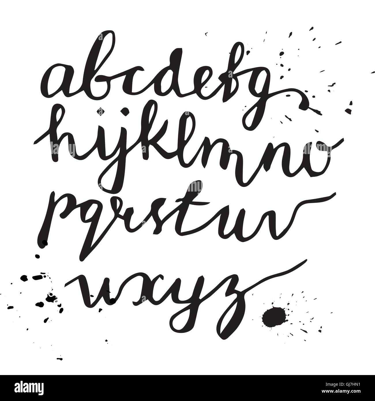 Vector handwritten brush script Stock Vector Image & Art - Alamy