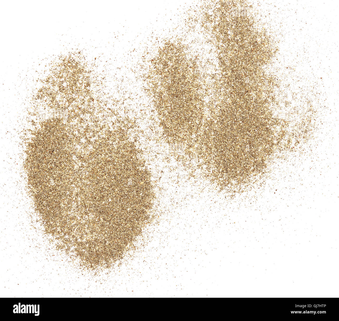 pile of sand isolated on white background Stock Photo - Alamy