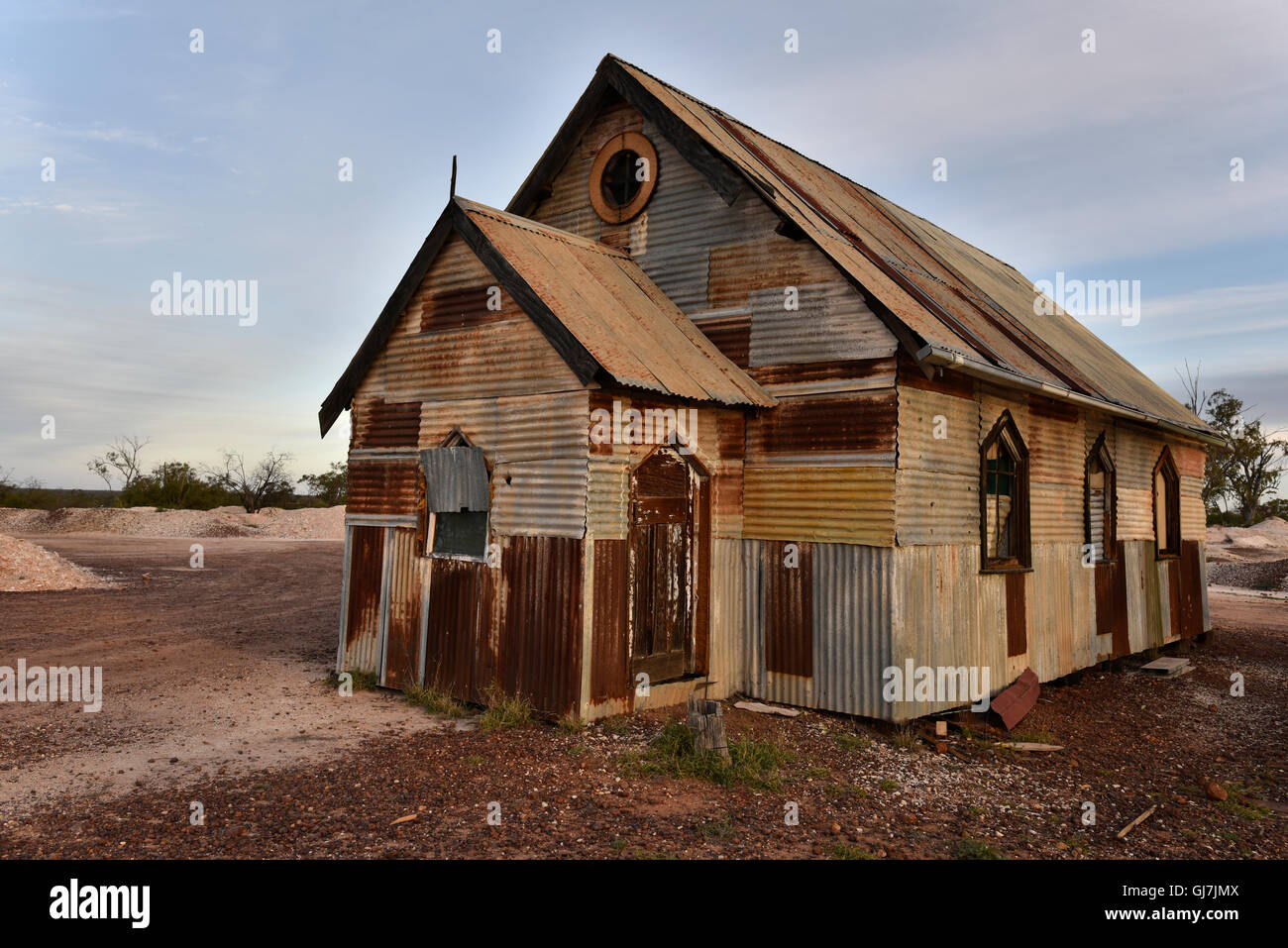 Goddess of 1967" church, the movie set for a 2000 film starring Rose Byrne  in outback opal mining town lightning ridge Stock Photo - Alamy