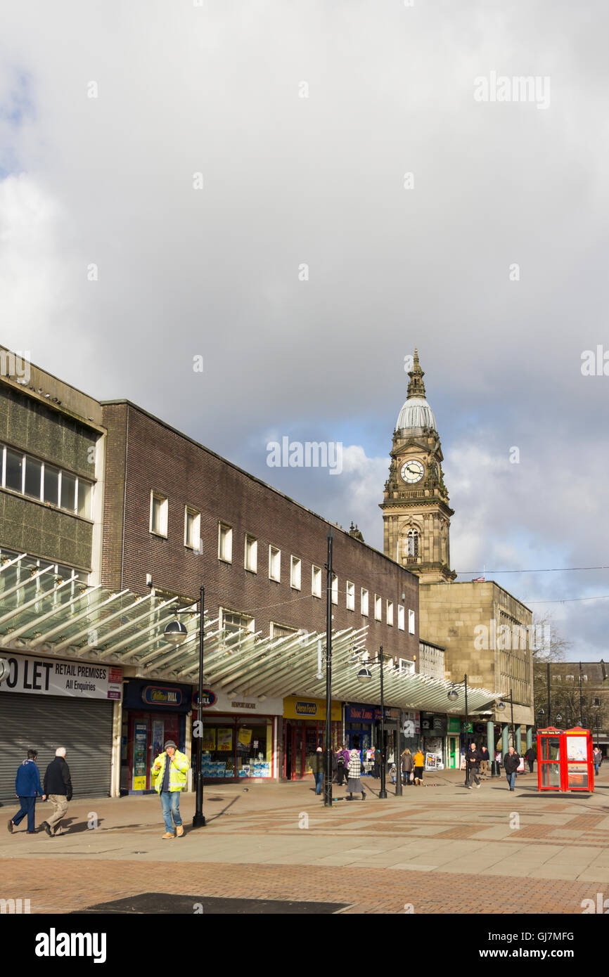 Newport Street in Bolton town centre, prior to the 2016 remodelling of