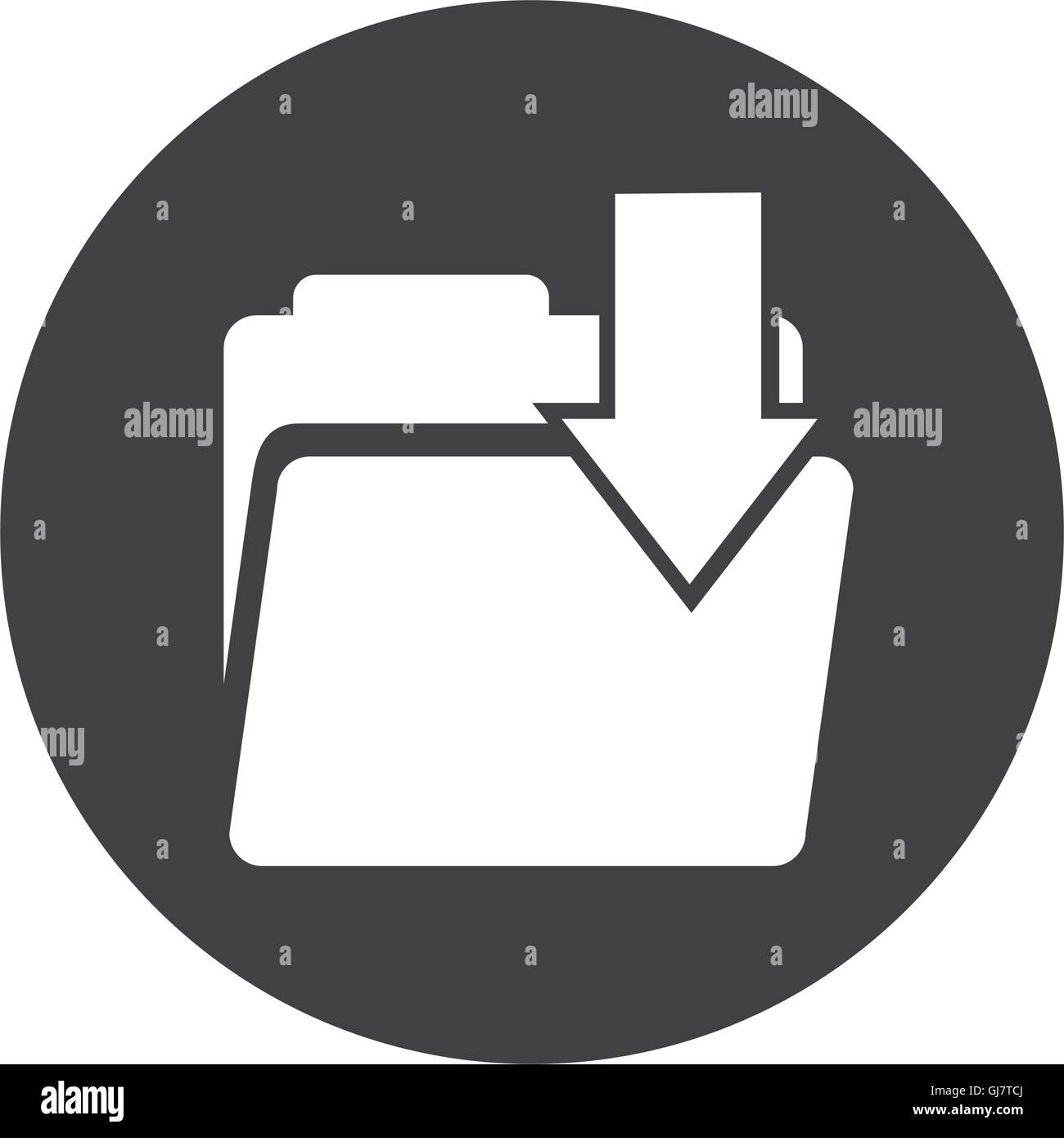 folder data document icon Stock Vector Image & Art - Alamy