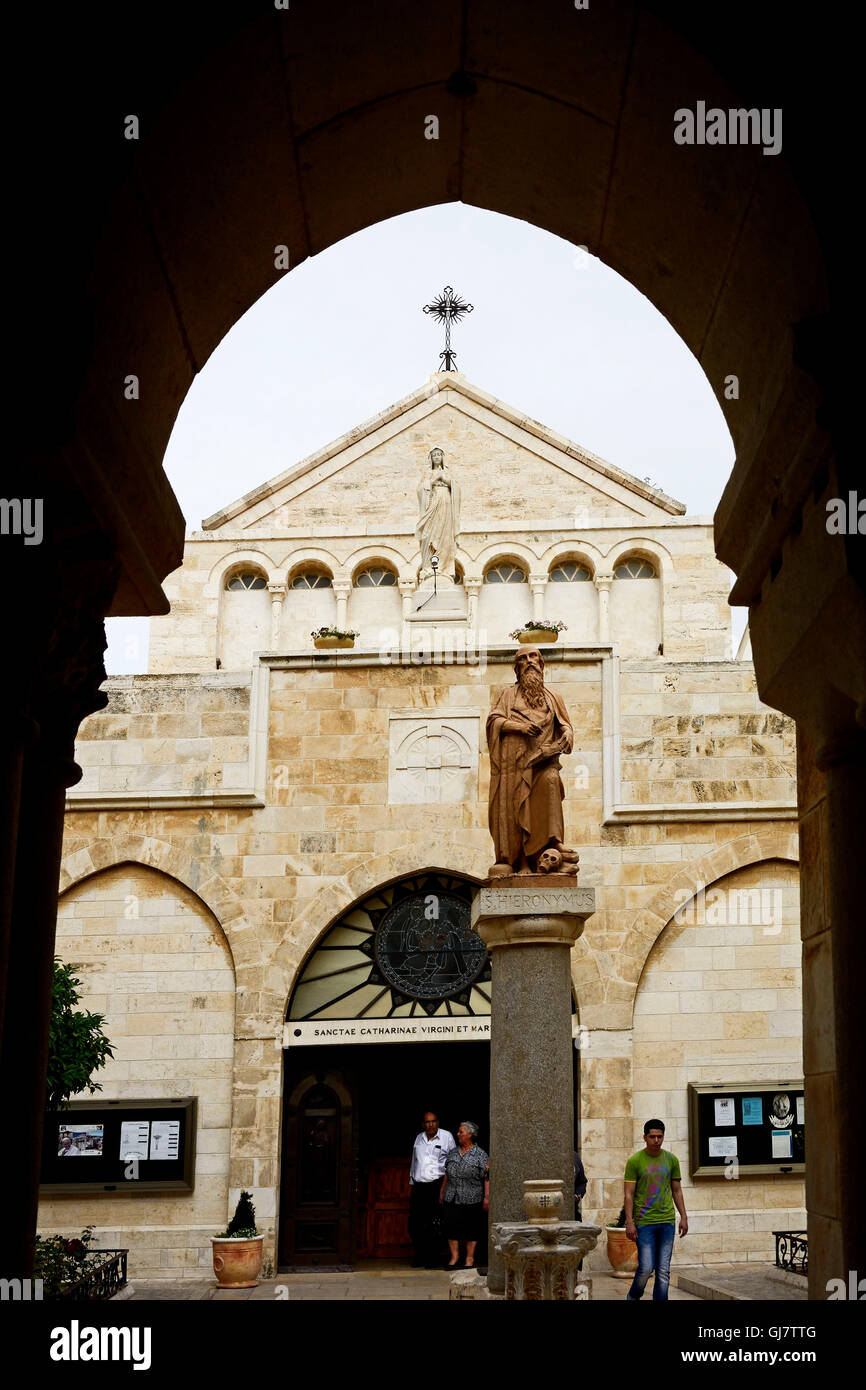 Church of the nativity bethlehem exterior hi-res stock photography and ...