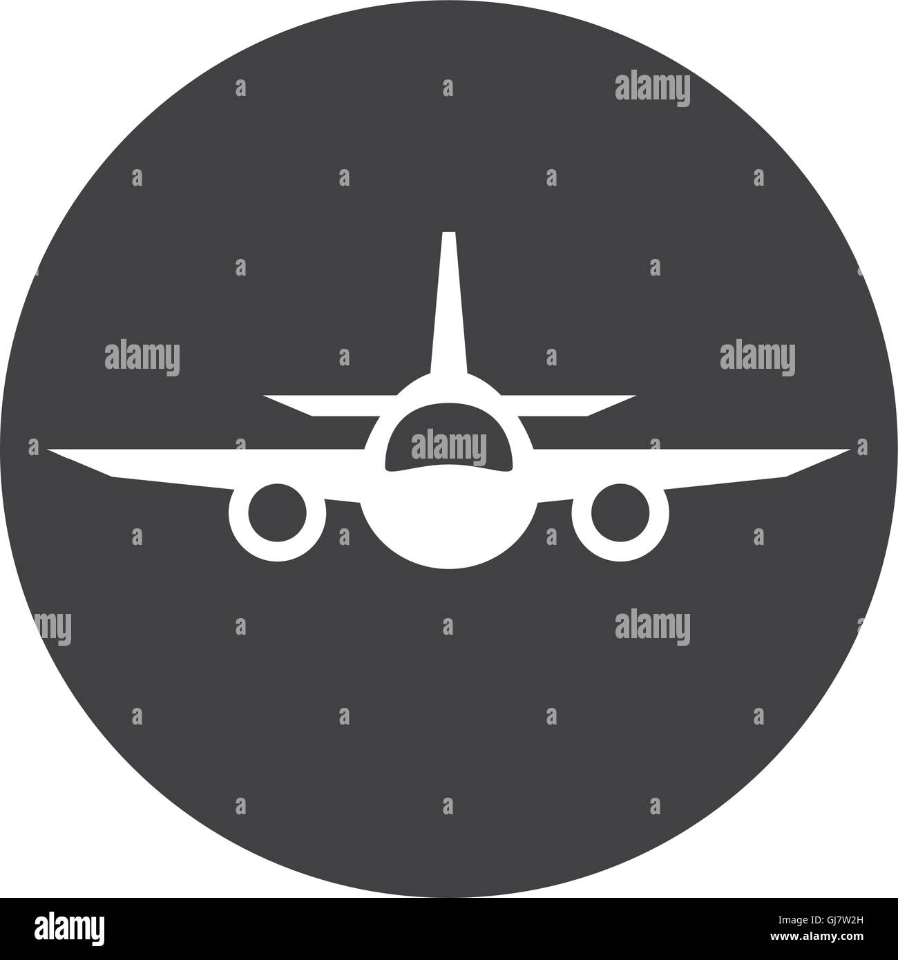 airplane silhouette isolated icon Stock Vector Image & Art - Alamy