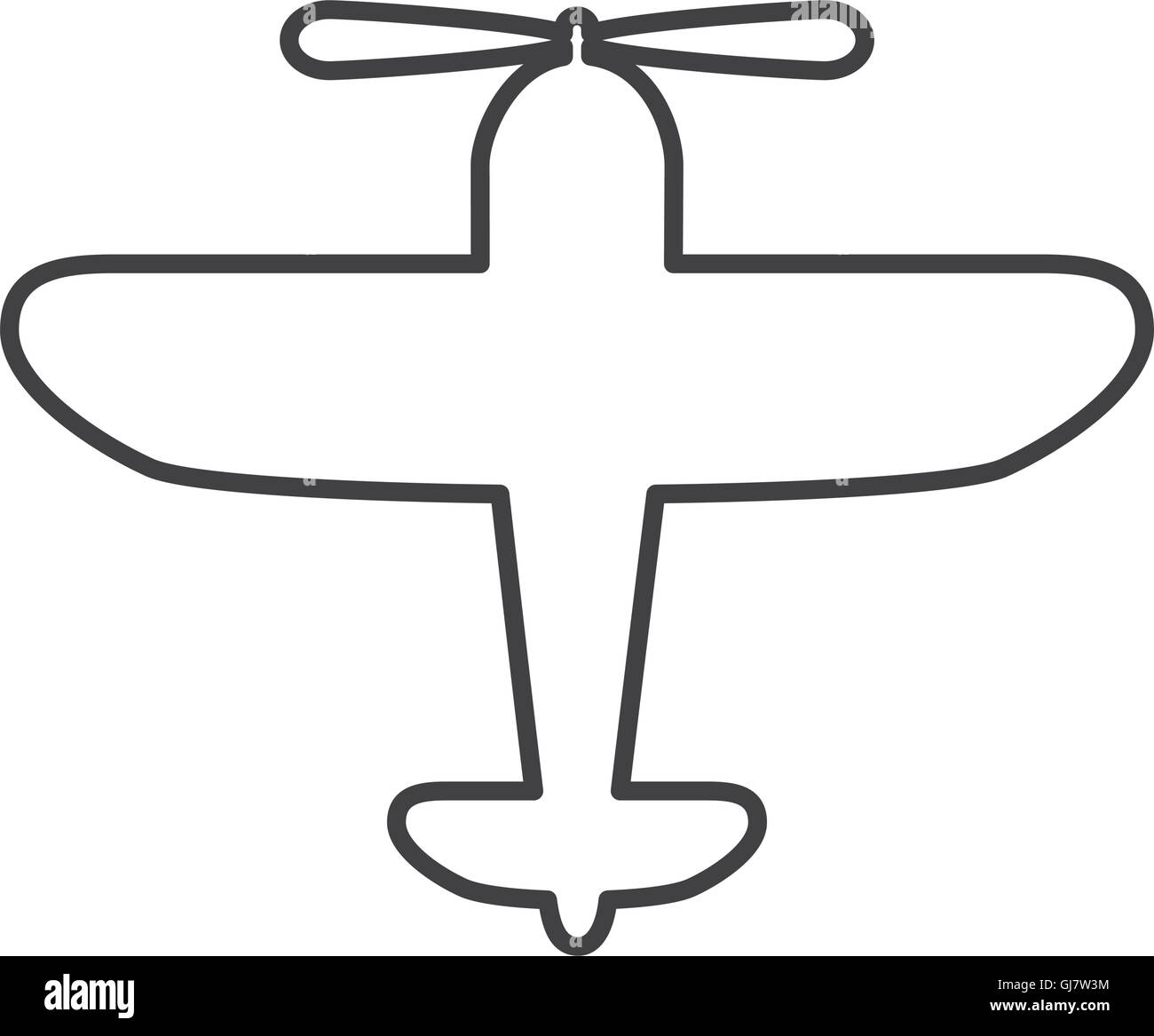airplane silhouette isolated icon Stock Vector Image & Art - Alamy