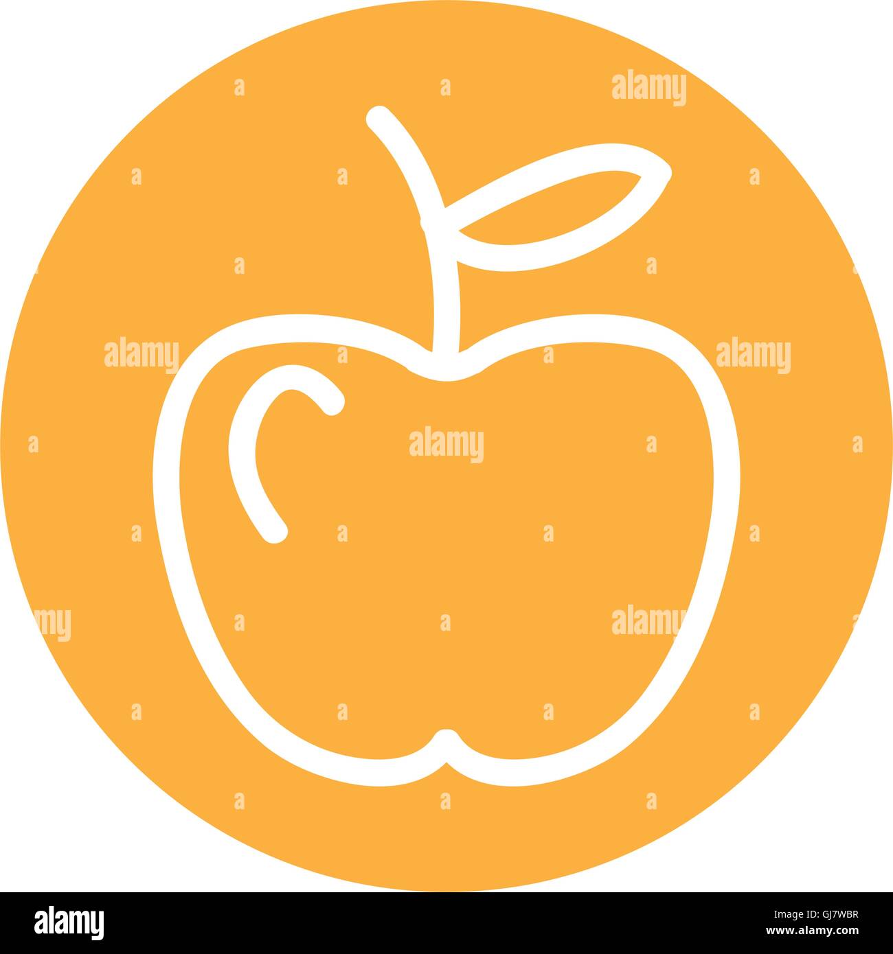 apple fresh fruit icon Stock Vector Image & Art - Alamy