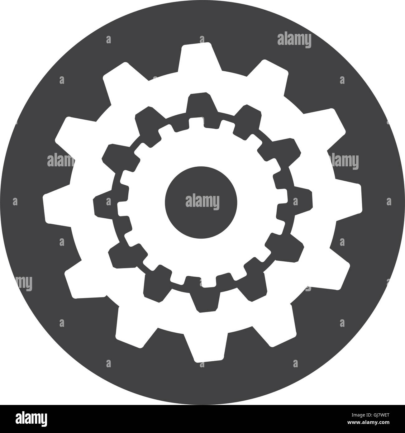 gears machine work icon Stock Vector Image & Art - Alamy