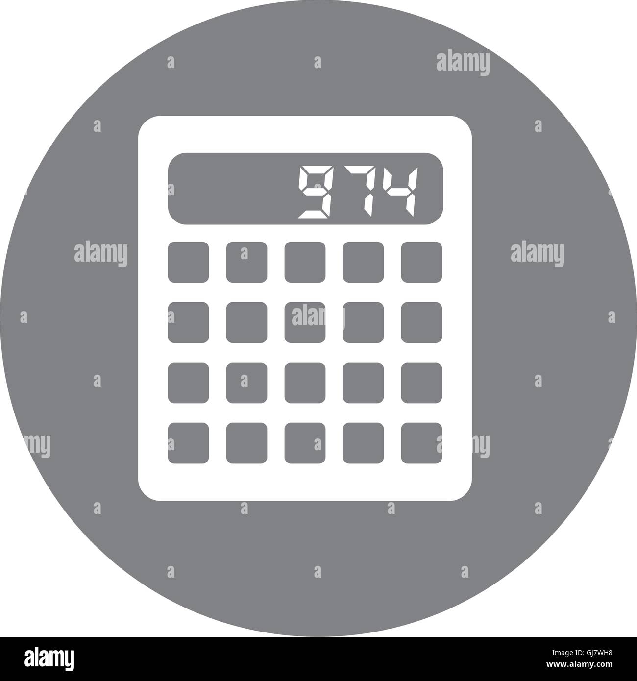 calculator digital math icon Stock Vector Image & Art - Alamy