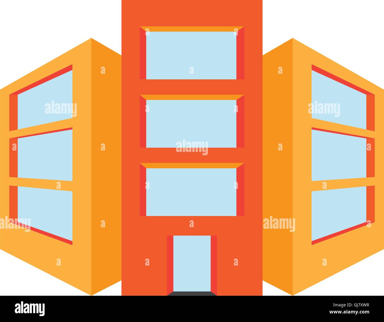 three buildings icon Stock Vector Image & Art - Alamy