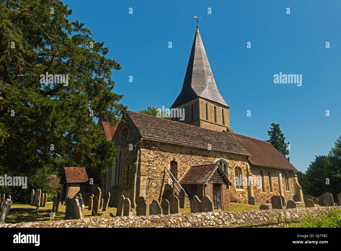 St James Church Shere Surrey England UK Stock Photo Alamy