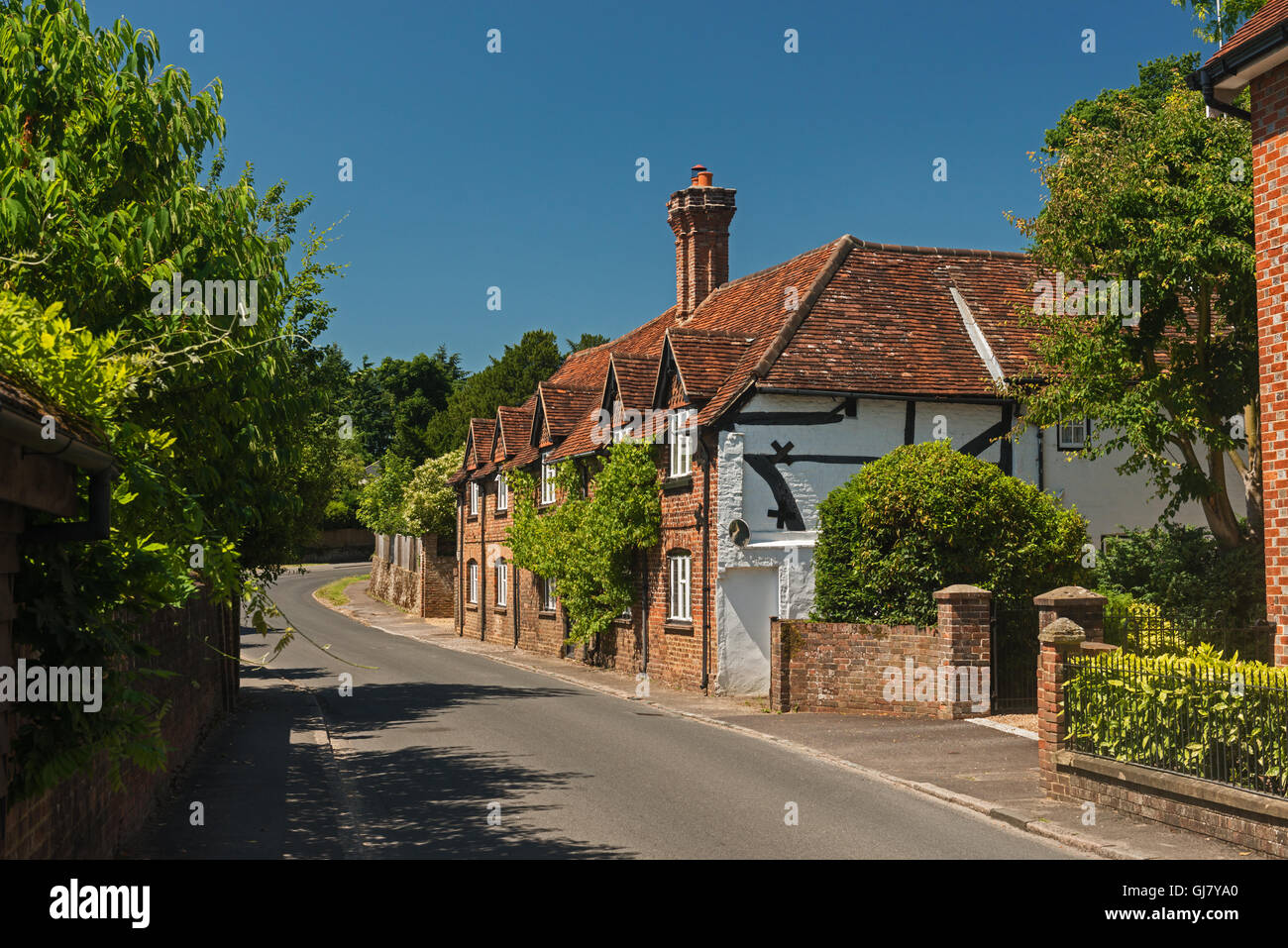 The village of Shere set in the Surrey Hills England UK Stock Photo Alamy