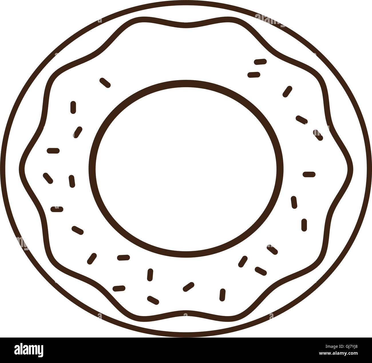 donut breakfast food menu icon Stock Vector Image & Art - Alamy