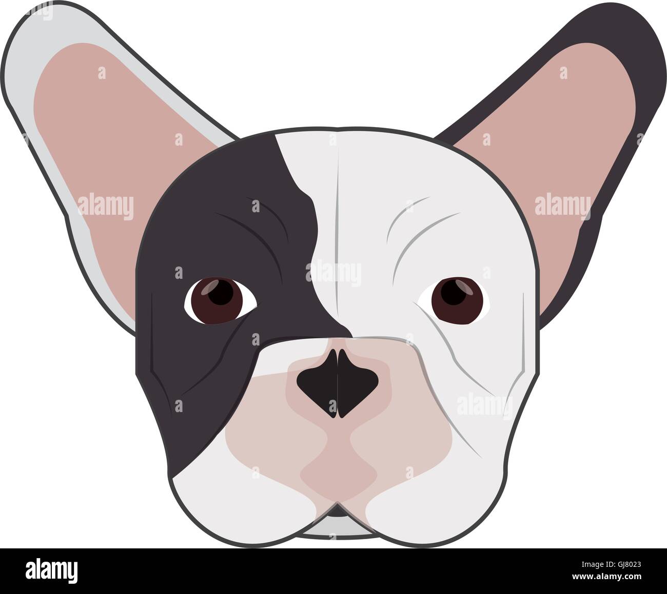 french bulldog icon Stock Vector Image & Art - Alamy