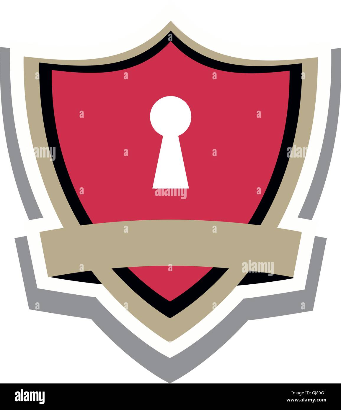 safety lock shield icon Stock Vector Image & Art - Alamy