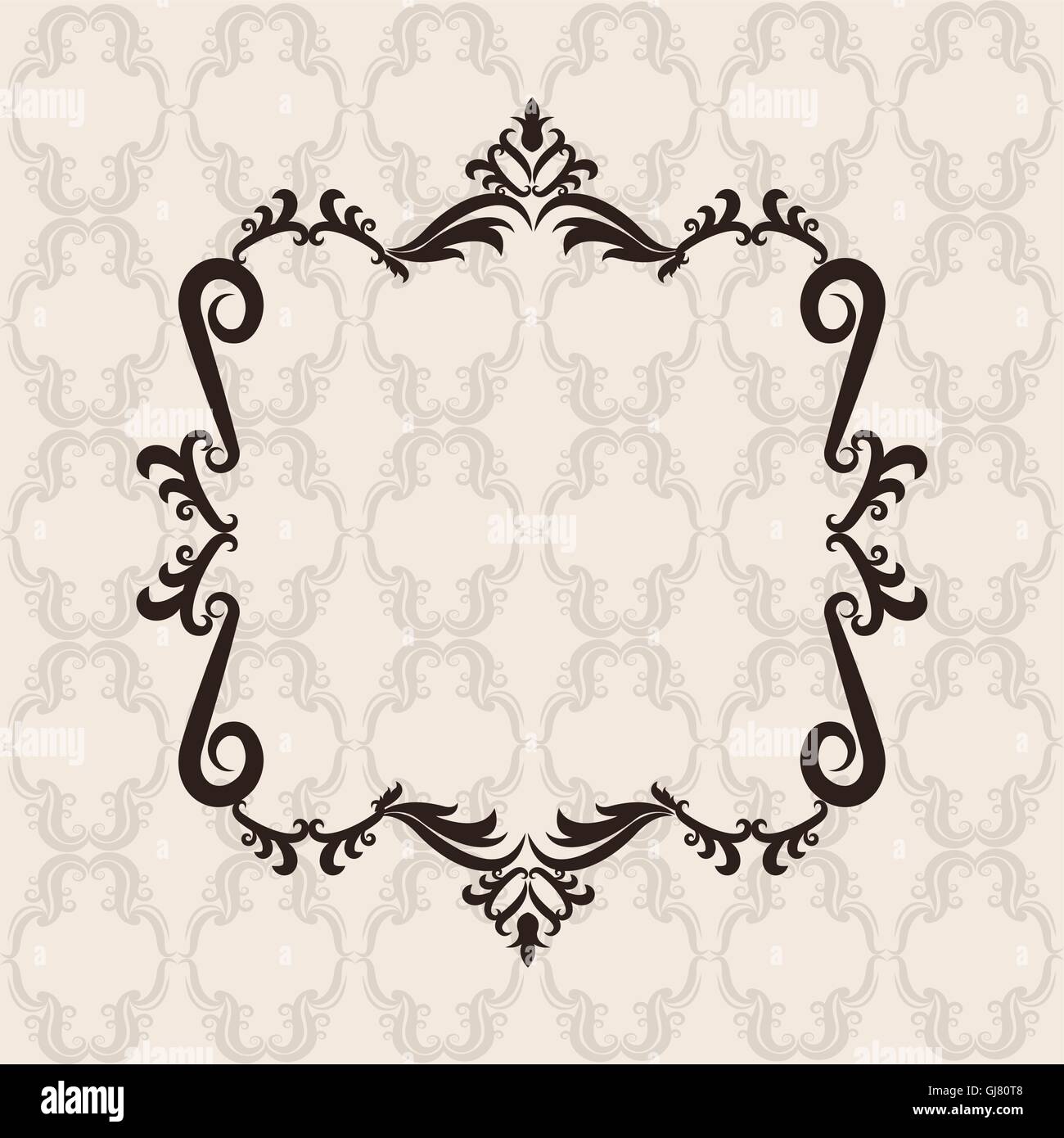 Vintage frame ornament icon Stock Vector Image & Art - Alamy